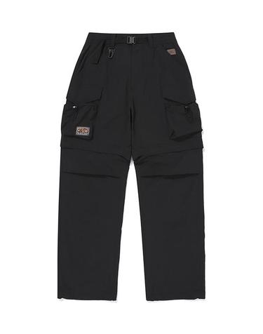 [루카스]  컨버터블 스트링 카고 팬츠_Black