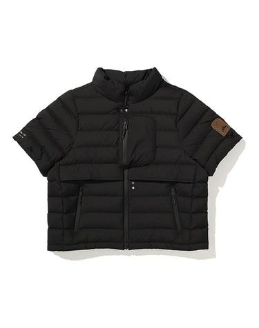W 카터 반팔 다운_Black