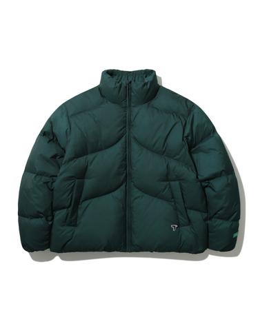 커브 퀼팅 푸퍼 다운_Teal Green