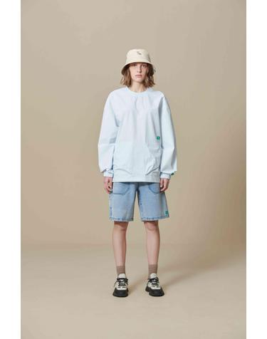 립스탑 우븐 맨투맨_Light Blue