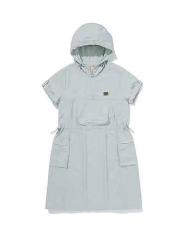 W 카고 아노락 원피스_Dark Mint
