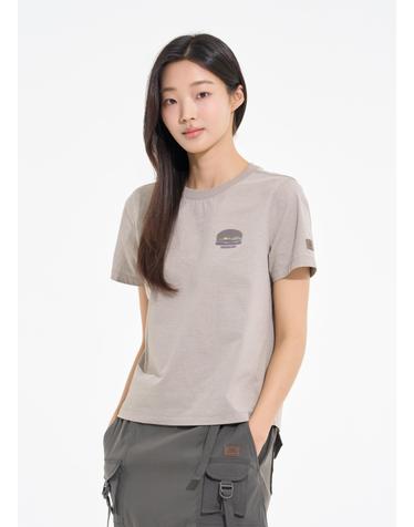 여성 데저트 폴리콧 티셔츠 라이트 애쉬그레이