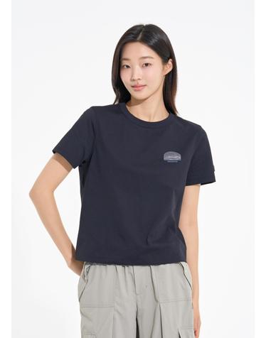 여성 데저트 폴리콧 티셔츠 블랙