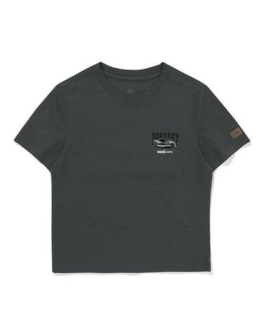 W 후로피 네이쳐 반팔 라운드_Charcoal