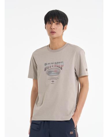 오션 폴리콧 티셔츠 라이트 애쉬그레이