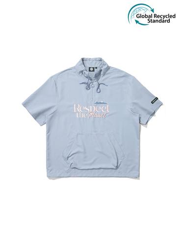 [앨버트(ALBERT)] 플래닛 자수 반팔 아노락_Blue