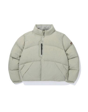 여성 구모어 미들 구스다운 올리브