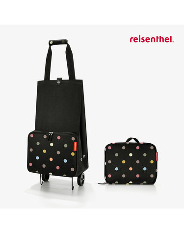 [라이젠탈] 폴더블 트롤리 접이식 장바구니 도트
