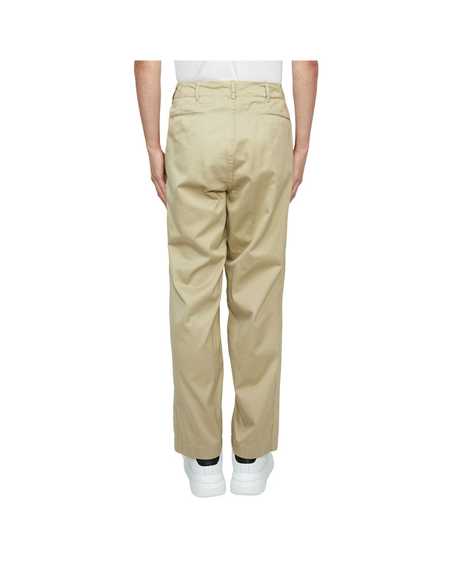 나나미카 26FW 나나미카 와이드 치노 팬츠 SUCS401E KHAKI 착용컷
