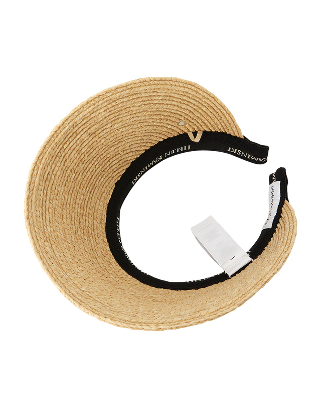 헬렌카민스키 26FW 헬렌카민스키 비앙카 12 바이저 HAT52493 NATURAL BLACK 착용컷