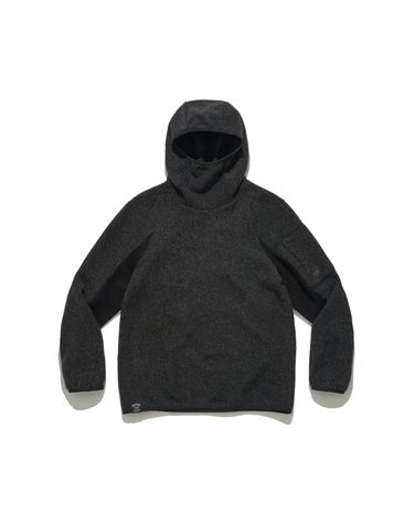 아미 워머 후드티 (CHARCOAL)
