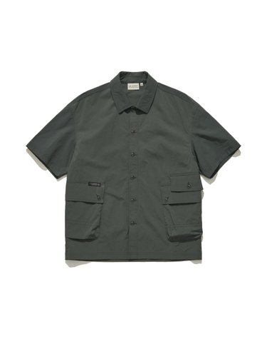 더블 훅 빅포켓 반팔셔츠 (MOSS GREEN)