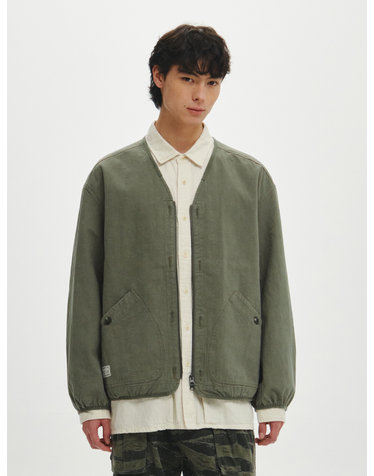 워시드 릿지 자켓 (KHAKI)