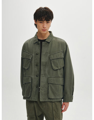 퍼티그 코튼 자켓 (OLIVE)