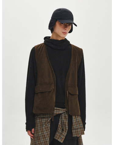 [HELEMENT X TOKYO CRAFTS] 코듀로이 플리스 베스트 (D/BROWN)