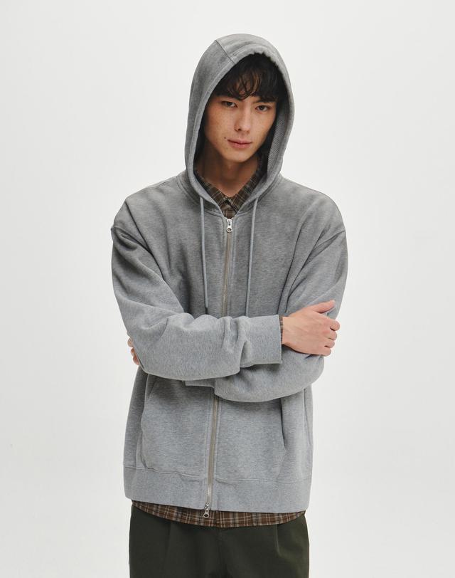 힐리먼트 더스크 워시드 후드집업 (M/GREY) 착용컷