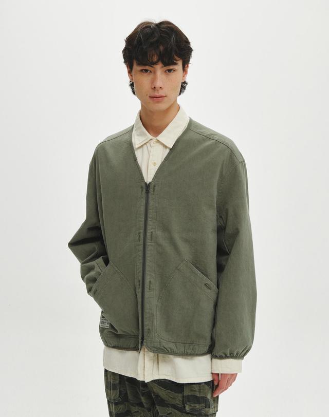 힐리먼트 워시드 릿지 자켓 (KHAKI) 착용컷