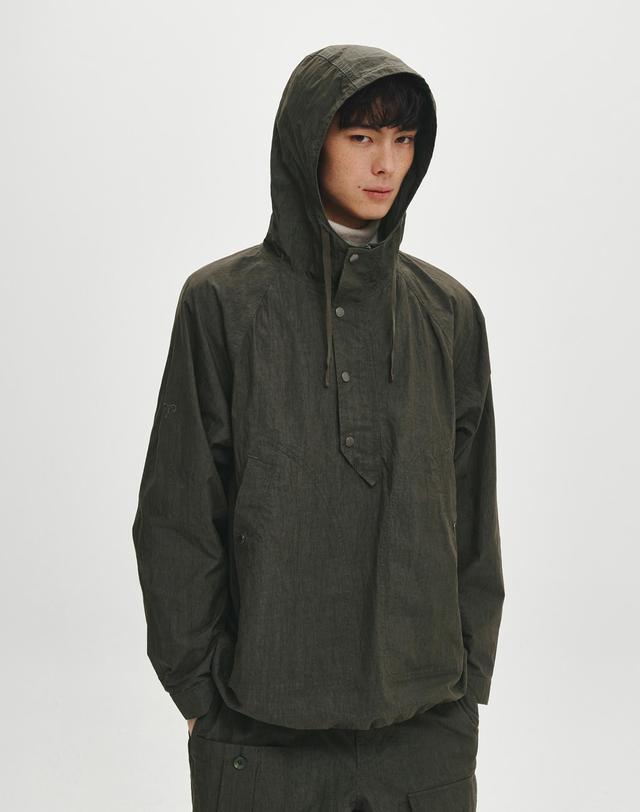 힐리먼트 라이언 후드 아노락 자켓 (KHAKI) 착용컷