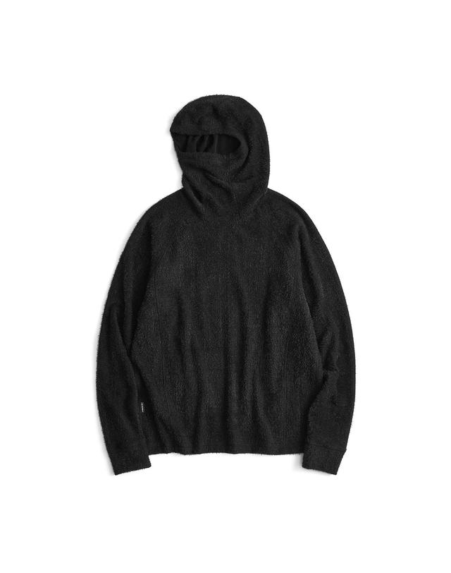힐리먼트 컴포트 히팅 후드티 (BLACK) 착용컷