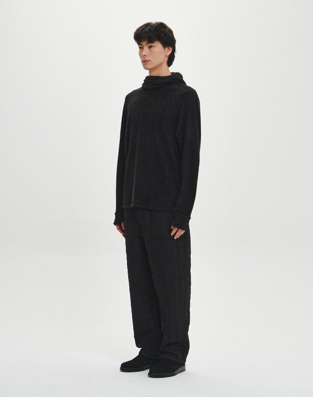 힐리먼트 컴포트 히팅 후드티 (BLACK) 착용컷