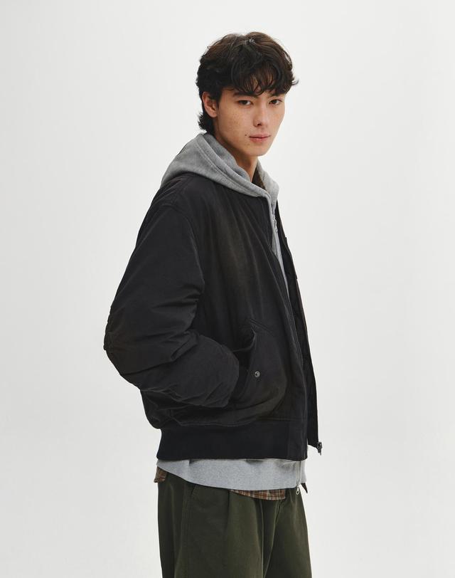 힐리먼트 포그 MA-1 패딩 점퍼 (BLACK) 착용컷