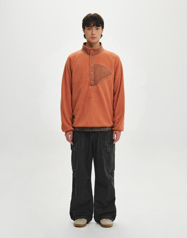 힐리먼트 파미르 플리스 아노락 (ORANGE) 착용컷