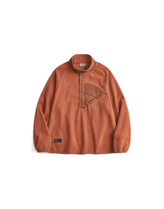 힐리먼트 파미르 플리스 아노락 (ORANGE) 착용컷