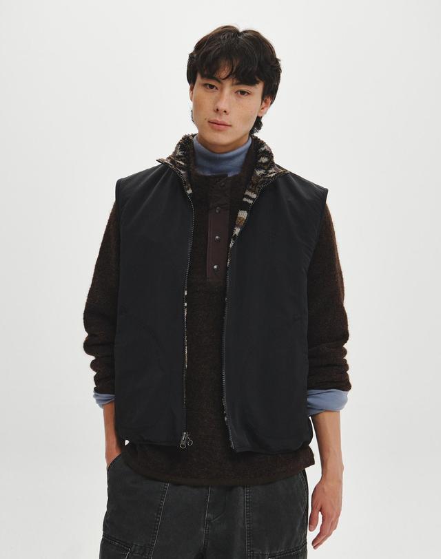 힐리먼트 노르딕 플리스 베스트 (BROWN) 착용컷