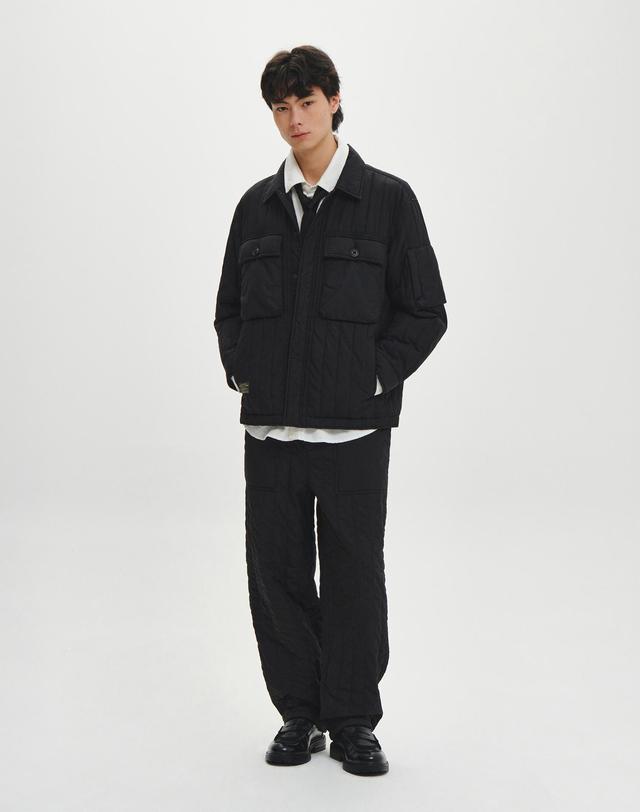 힐리먼트 브레이크 에어 퀼팅 팬츠 (BLACK) 착용컷