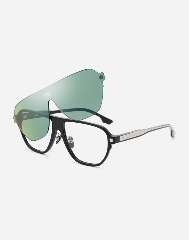 피엑스지 [PXG 공식]CLIPON ACETATE GLASSES (BLACK) 착용컷