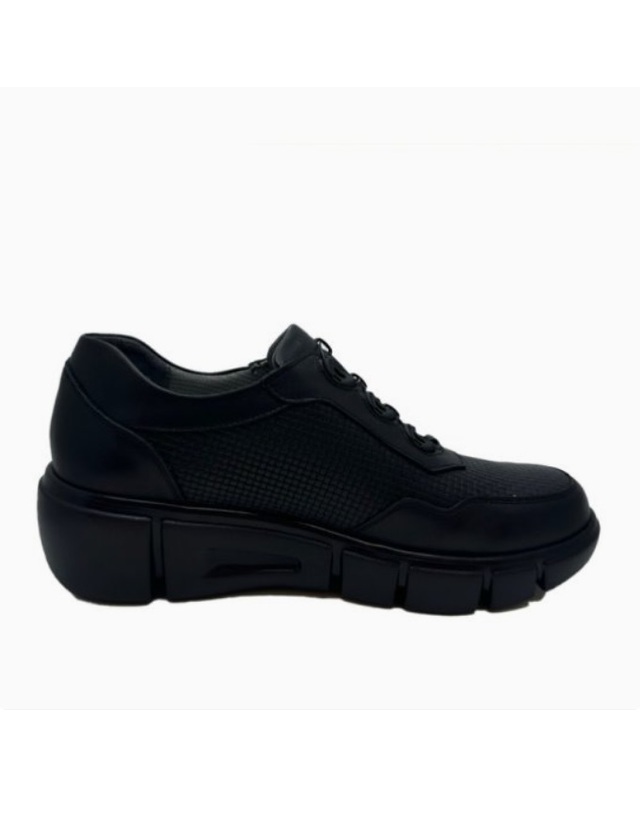 바이네르 [공식바이네르 여성 키높이 스니커즈 378D 흑색 착용컷