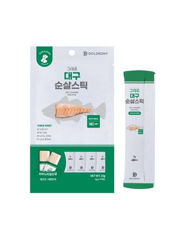 그대로 순살스틱 대구 4개입 강아지 고양이 간식