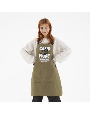 울프라운치 캠핑 앞치마 CAMP MORE WORRY LESS