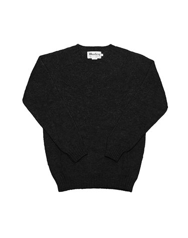 할리오브스코틀랜드 M3834 7 SHAGGY BLACK 쉐기독 블랙 홀가먼트 남성 니트