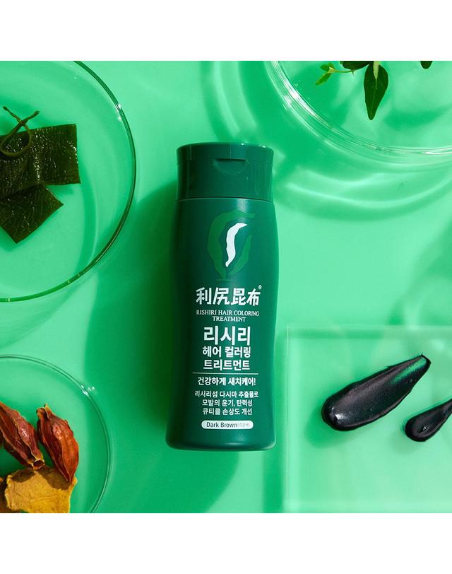 리시리 리시리 헤어 컬러링 트리트먼트 200g 3개 블랙 착용컷