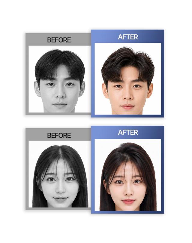 캘프 헤어마인드 뿌리볼륨 집게 앞머리 가르마 정수리 볼륨업 2종 세트 착용컷