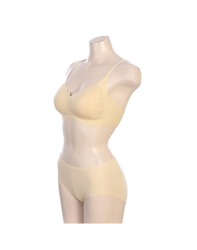 비비안 VIVIEN [갤러리아] G/레이온 혼방 나일론 스판 소재 퓨징 브라 팬티세트 BR0891/BP0893 착용컷