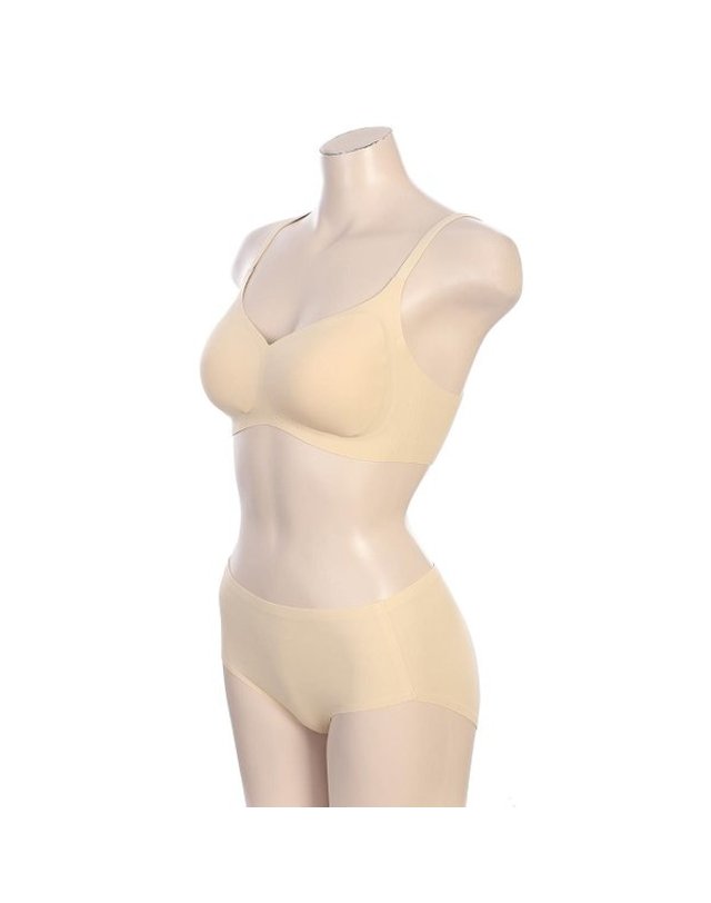 비비안 VIVIEN [갤러리아] G/레이온 혼방 나일론 스판 소재 퓨징 브라 팬티세트 BR0892/BP0893 착용컷