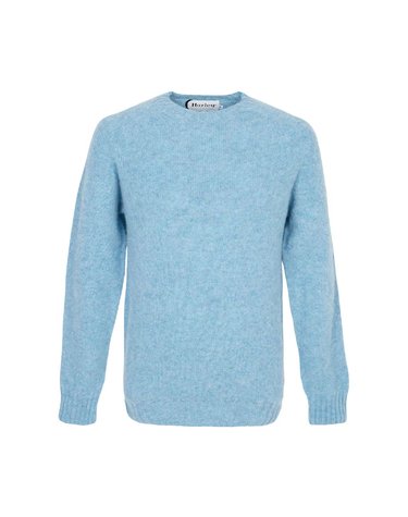 할리 오브 스코틀랜드 쉐기독 남성 니트 M3834 7 LOCH BLUE