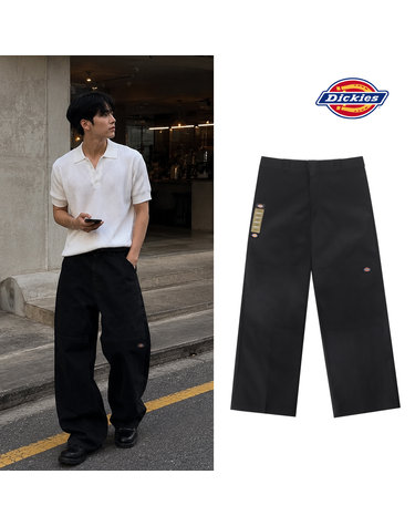 디키즈 루즈핏 더블니 워크 팬츠 D85283 블랙