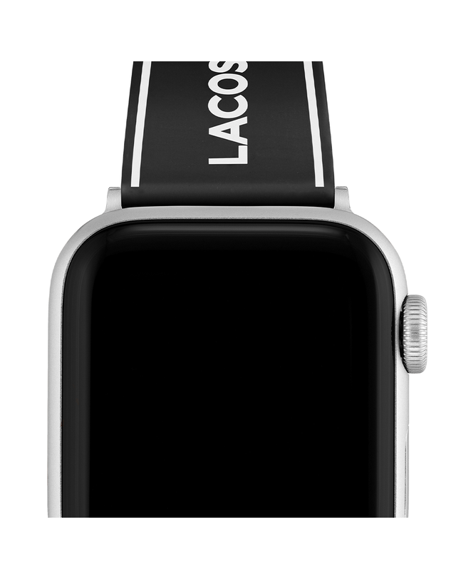 라코스테 라코스테 공식수입 애플워치 실리콘 스트랩(38/40/41mm) 2050039 착용컷