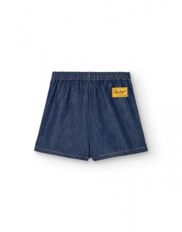 타오 키즈 타오 TAO 타오 25FW 아동 데님 치마팬츠 OLINGO KID SKORT F25179-114-XX 레드 착용컷