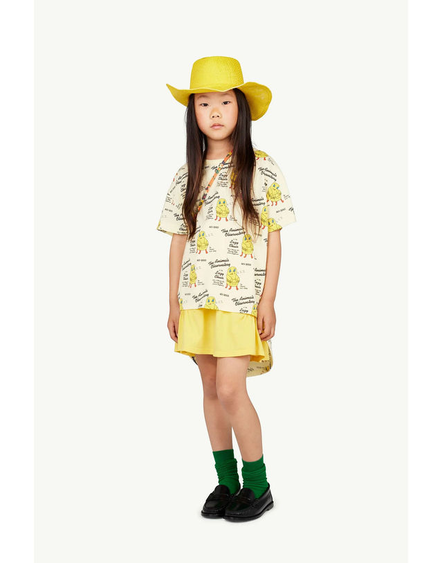 타오 키즈 타오 [TAO] 타오 24SS 키즈 스커트 SLUG KIDS SKIRT S24043_yellow 레드 착용컷