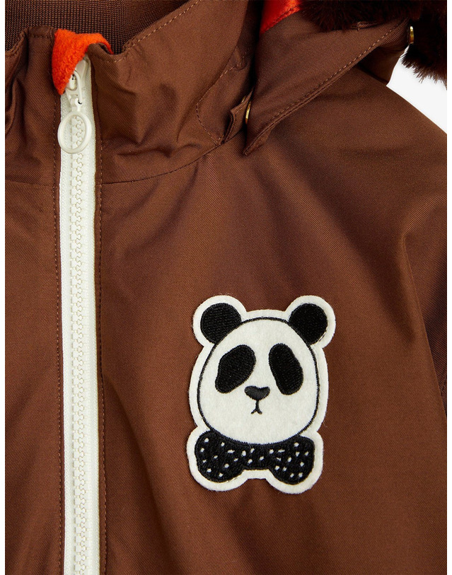 미니로디니 [MINI RODINI] 미니로디니 24FW 키즈 스키자켓 Panda soft ski jacket 2376013816 착용컷