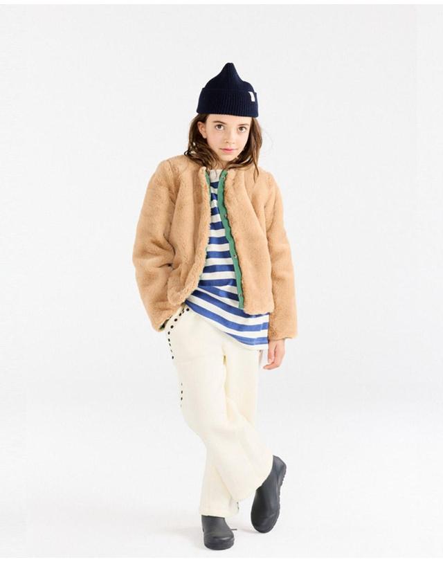 미니로디니 TAO 타오 25FW 아동 퍼 자켓 OKAPI KID JACKET F25072-265-EE 착용컷