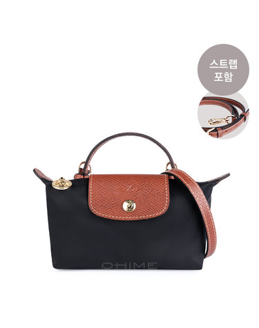 (국내당일출고) 롱샴파우치 미니 탑핸들 리폼백 르플리아쥬 34175 089 001 블랙