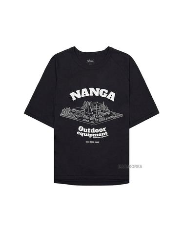 [난가] SS25 남성 드라이 믹스 티셔츠 N2500 1M514 A BLK
