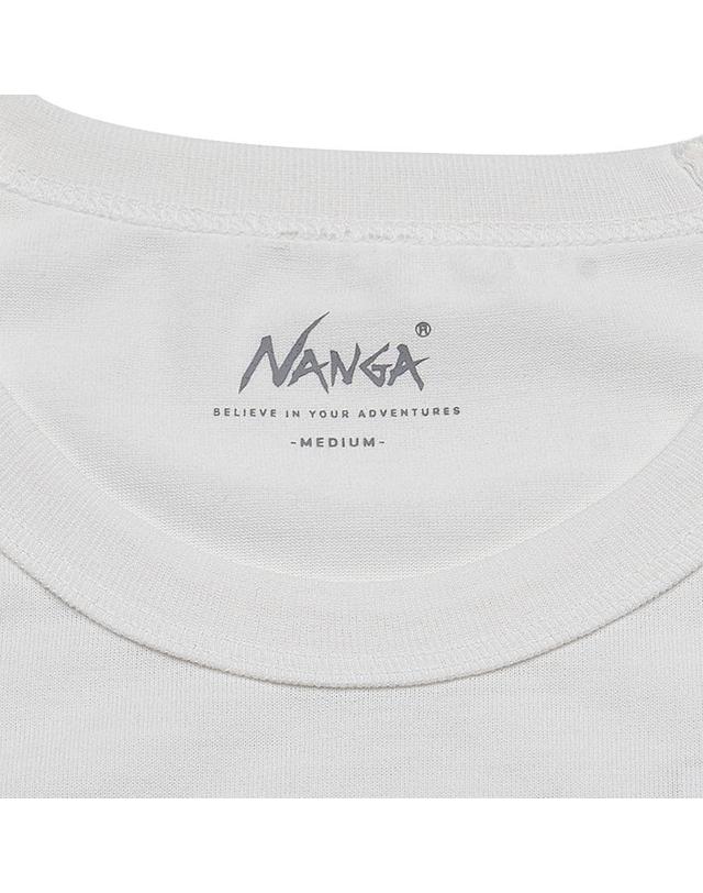 난가 [난가] SS25 남성 드라이 믹스 티셔츠 N2500 1M514 A WHT 착용컷
