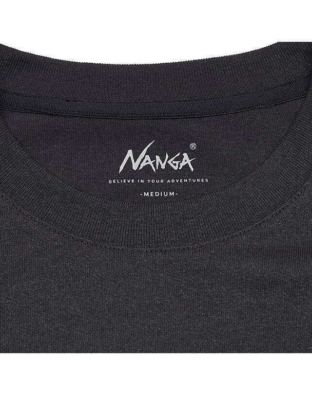 난가 [난가] SS25 남성 프레임 로고 티셔츠 N2500 1M509 A BLK 착용컷