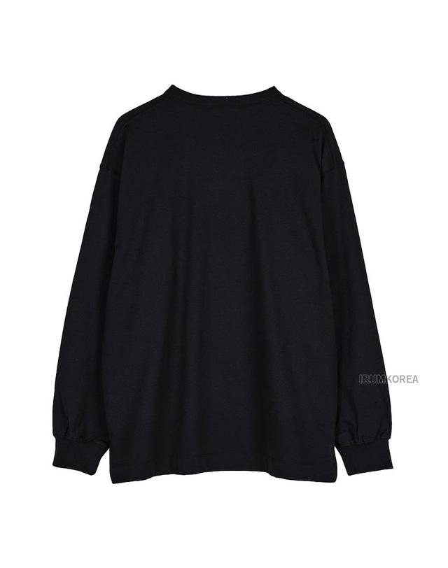 난가 [난가] FW25 남성 에코 티셔츠 DM N2530 1L062Z BLK 착용컷